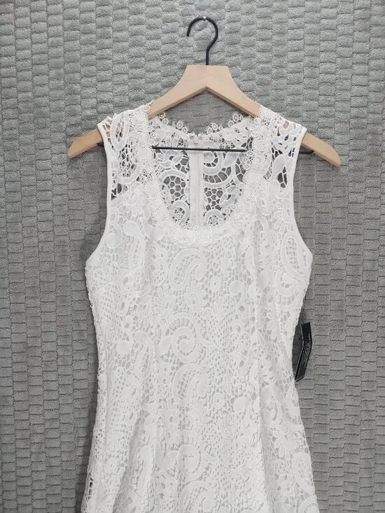 Venus Eyelet Mermaid Sleeveless Maxi Dress-Sz 8 - Picture 2 of 12